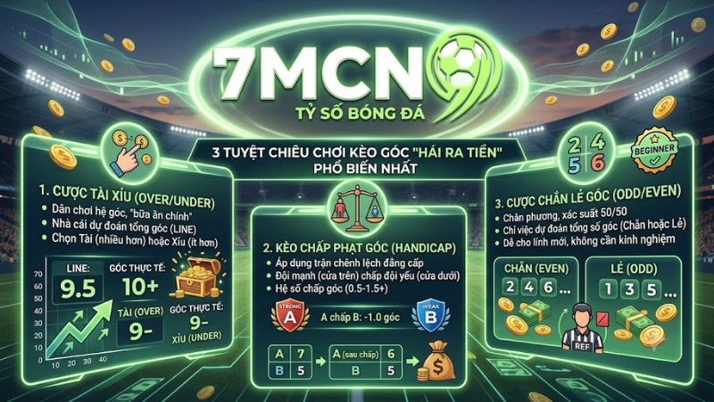 3 tuyệt chiêu chơi kèo góc "hái ra tiền" phổ biến nhất