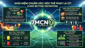 Bóc tách khái niệm kèo thẻ phạt là gì cùng dữ liệu từ 7m cn