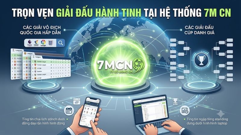 Danh sách các giải đấu quốc tế và quốc gia hội tụ tại 7m cn