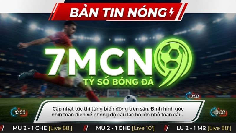 Giao diện tra cứu kết quả bóng đá trực tuyến nhanh chóng tại 7M
