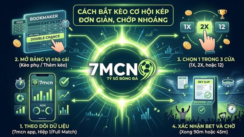 Hướng dẫn soi và bắt kèo cơ hội kép nhanh chóng