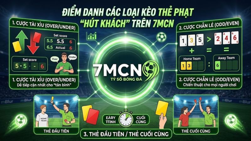 Tổng hợp các hình thức cược thẻ phạt phổ biến nhất trên 7mcn