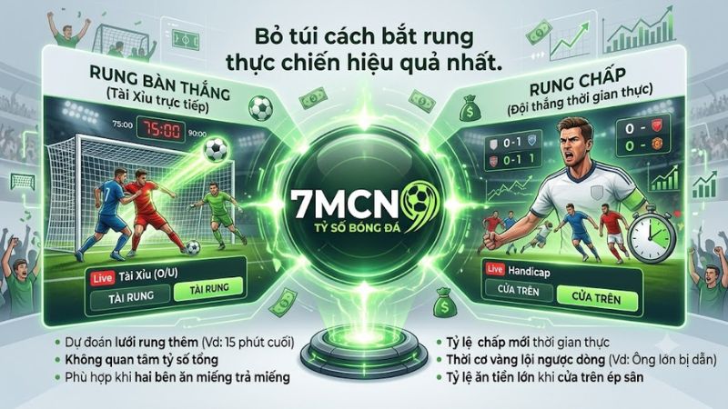 Tuyệt chiêu bắt kèo rung hiệu quả cập nhật tỷ số tại 7mcn